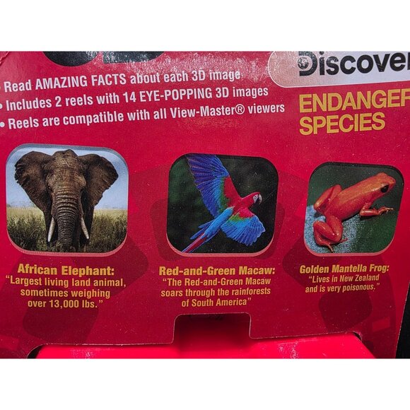 View-Master Classic 3D Viewer Endangered Species Set Includes 2 Reels - Picture 7 of 7
